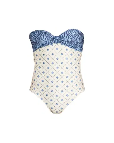 Shani Aloe Strapless One-Piece Swimsuit | Thumbnail 1