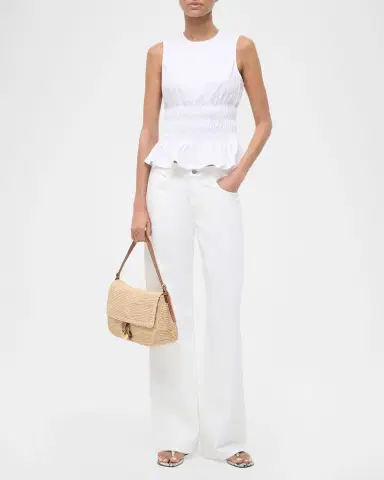 Staud Culver Sleeveless Peplum Top | Thumbnail 2