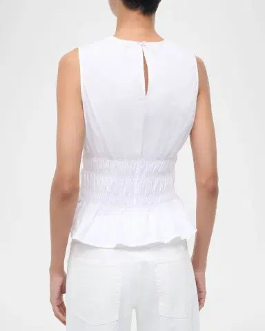 Staud Culver Sleeveless Peplum Top | Thumbnail 3