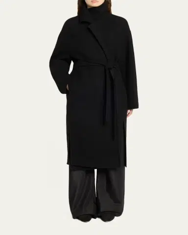 The Row Ciara Wool-Cashmere Belted Wrap Coat | Thumbnail 2