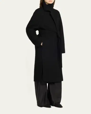 The Row Ciara Wool-Cashmere Belted Wrap Coat | Thumbnail 4