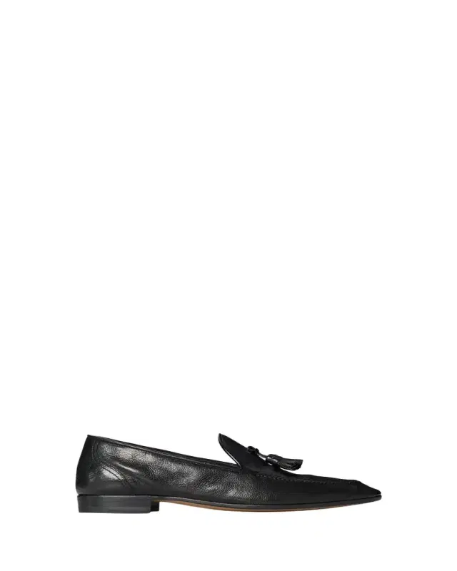 THE ROW Men's Caden Grained Leather Tassel Loafers