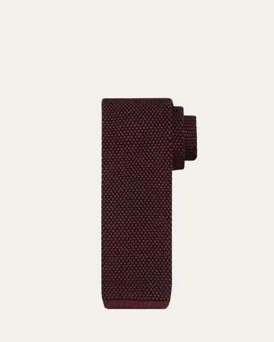 Brioni Men's Micro Motif Silk Tie | Thumbnail 2 Brioni Men's Micro Motif Silk Tie | Thumbnail 2