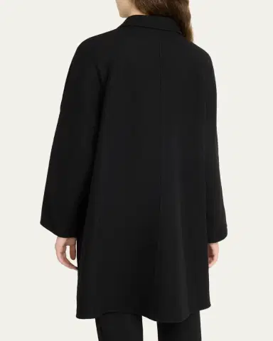 THE ROW Ina Wool-Cashmere Single-Breasted Car Coat | Thumbnail 3