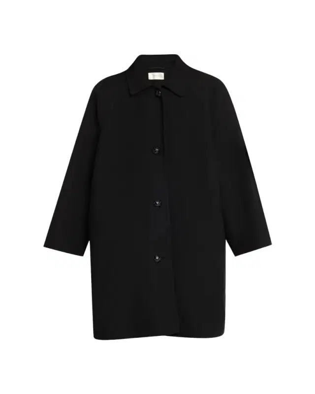 THE ROW Ina Wool-Cashmere Single-Breasted Car Coat