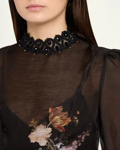 Zimmermann Valiant Embellished Floral Mini Dress | Thumbnail 5