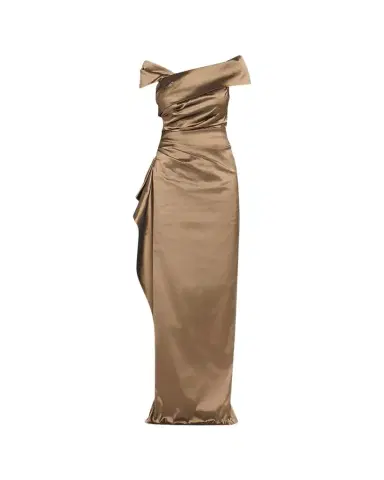 Rickie Freeman for Teri Jon Off-Shoulder Stretch Taffeta Column Gown | Thumbnail 1 Rickie Freeman for Teri Jon Off-Shoulder Stretch Taffeta Column Gown | Thumbnail 1