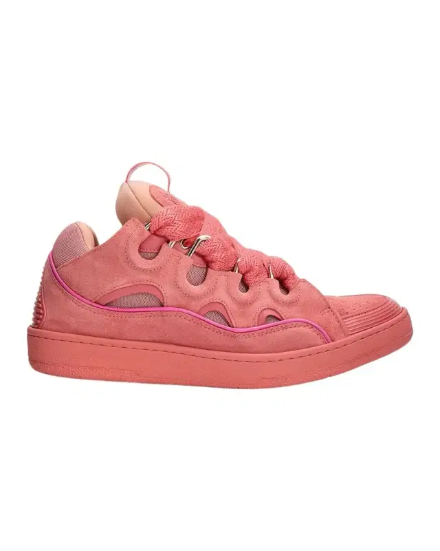 Men's Curb Tonal Suede and Mesh Sneakers