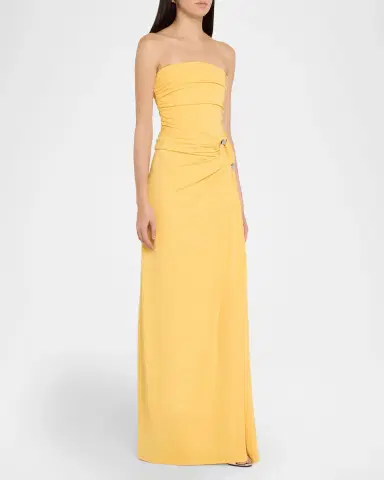 Simkhai Emma Strapless Jersey Bustier Maxi Dress | Thumbnail 4
