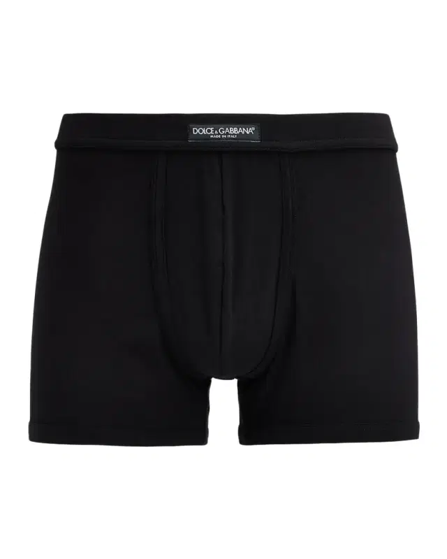 Dolce & Gabbana Men 's Logo Label Stretch Jersey Boxer Briefs