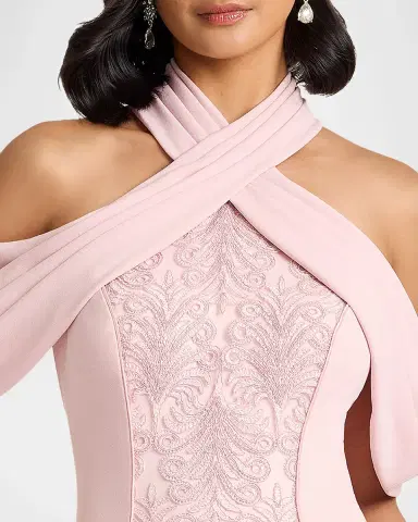 Tadashi Shoji Cold-Shoulder Corded Lace Gown | Thumbnail 5