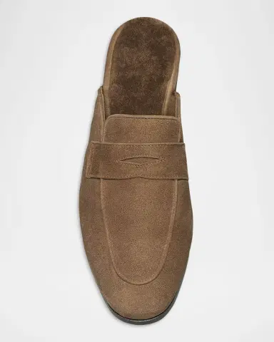 Bougeotte Fandango Suede Shearling-Lined Loafer Mules | Thumbnail 3 Bougeotte Fandango Suede Shearling-Lined Loafer Mules | Thumbnail 3