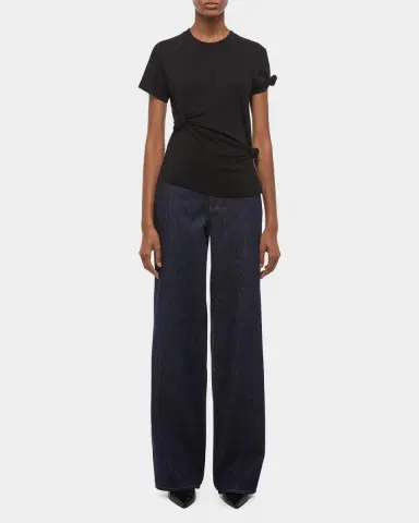 Helmut Lang Asymmetric Knotted Baby Tee | Thumbnail 2 Helmut Lang Asymmetric Knotted Baby Tee | Thumbnail 2