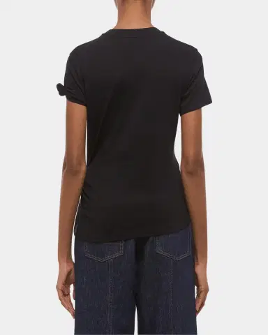Helmut Lang Asymmetric Knotted Baby Tee | Thumbnail 3 Helmut Lang Asymmetric Knotted Baby Tee | Thumbnail 3