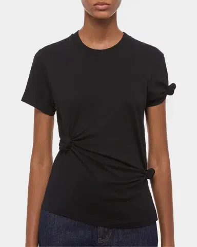 Helmut Lang Asymmetric Knotted Baby Tee | Thumbnail 5 Helmut Lang Asymmetric Knotted Baby Tee | Thumbnail 5