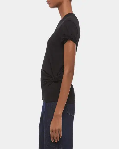 Helmut Lang Asymmetric Knotted Baby Tee | Thumbnail 7 Helmut Lang Asymmetric Knotted Baby Tee | Thumbnail 7