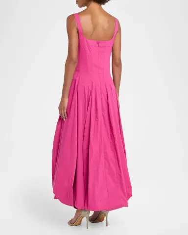 Simkhai Hally Bubble Cotton Midi Dress | Thumbnail 3