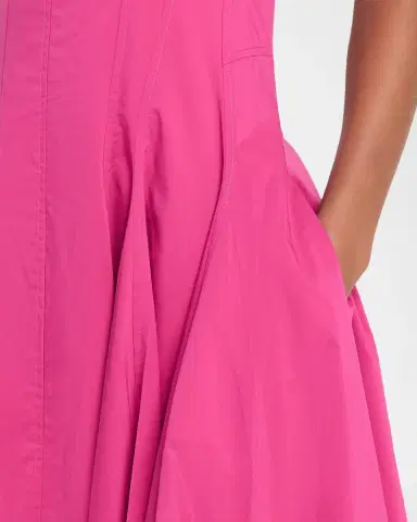 Simkhai Hally Bubble Cotton Midi Dress | Thumbnail 8