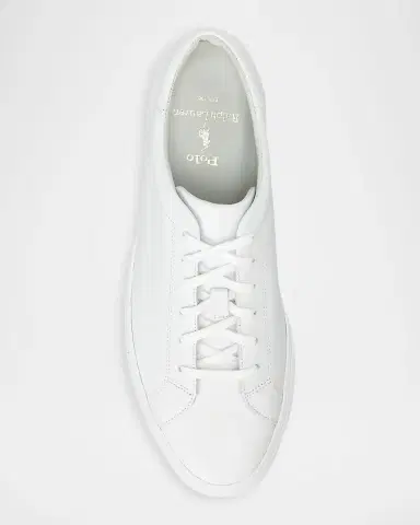 Polo Ralph Lauren Men's Jermain II Leather Low-Top Sneakers | Thumbnail 3
