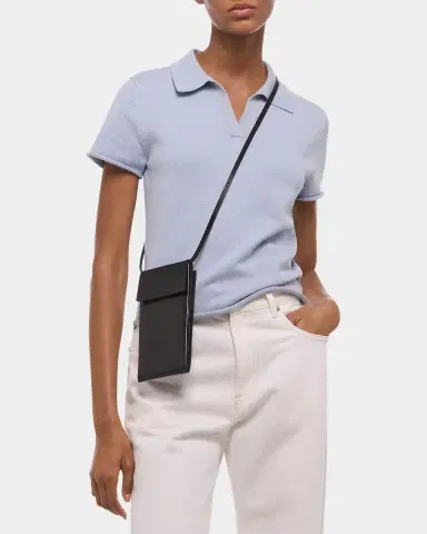 Helmut Lang Short-Sleeve Shrunken Polo Shirt | Thumbnail 7 Helmut Lang Short-Sleeve Shrunken Polo Shirt | Thumbnail 7