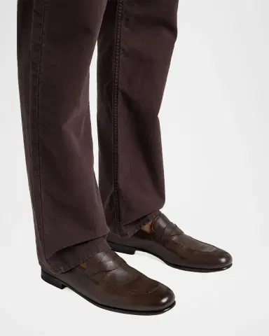 Tom Ford Men's Gigi Leather Twisted-Band Penny Loafers | Thumbnail 2 Tom Ford Men's Gigi Leather Twisted-Band Penny Loafers | Thumbnail 2