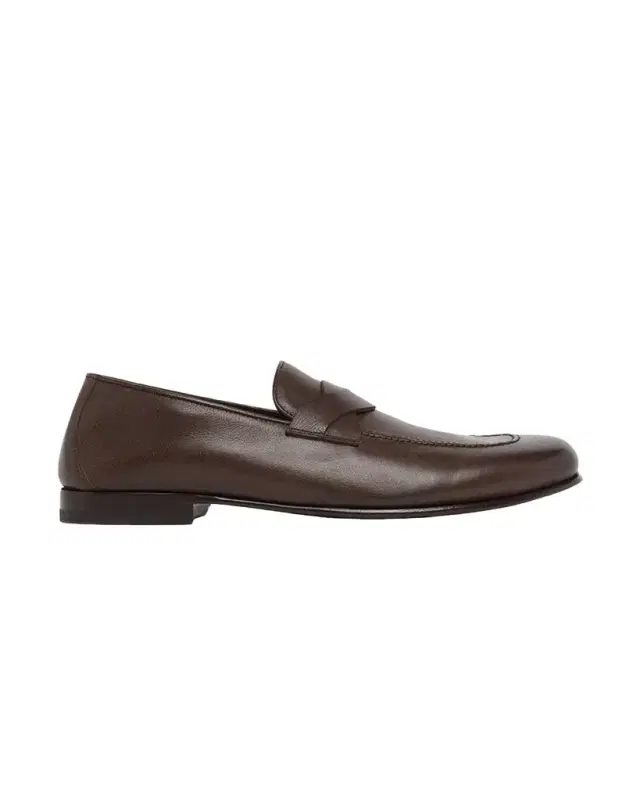 TOM FORD Men 's Gigi Leather Twisted-Band Penny Loafers