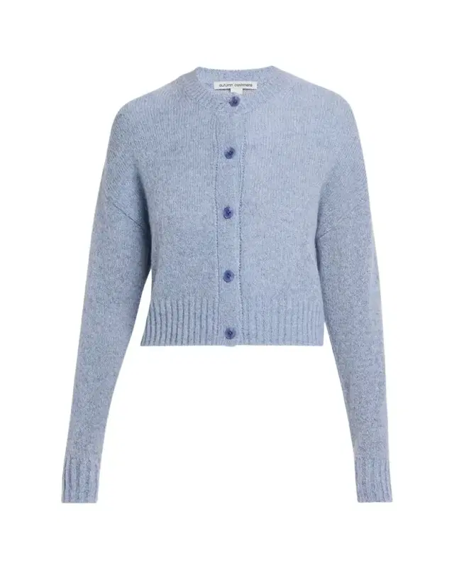 Autumn Cashmere Boxy Merino Wool-Cashmere Knit Cardigan