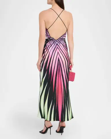 Roberto Cavalli Ray of Paradise Silk Backless Slip Dress | Thumbnail 3 Roberto Cavalli Ray of Paradise Silk Backless Slip Dress | Thumbnail 3