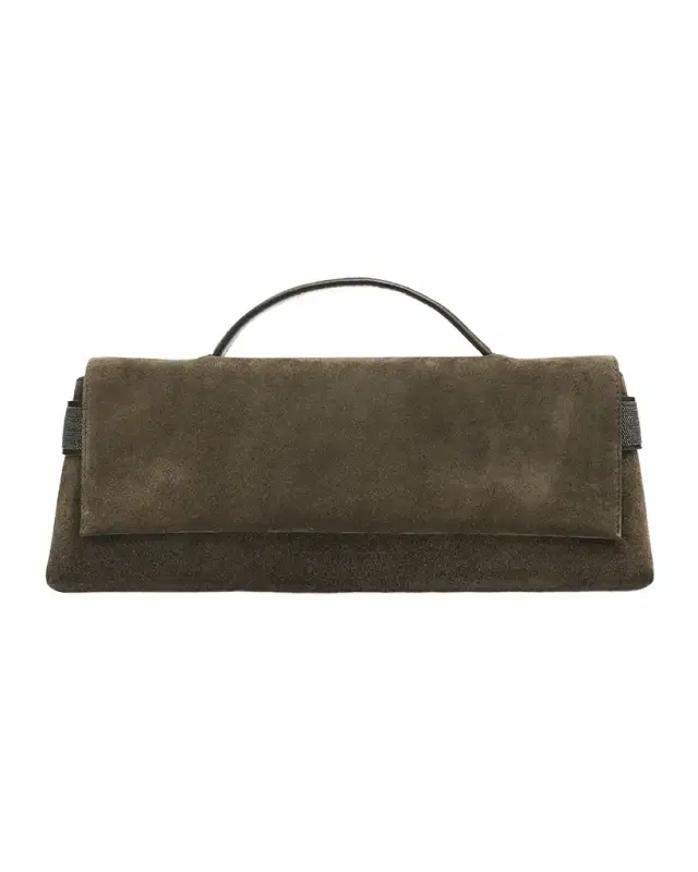 Essence Suede Top-Handle Bag