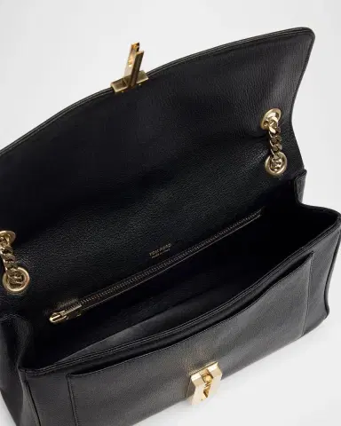 TOM FORD Mia T-Clasp Leather Shoulder Bag | Thumbnail 7