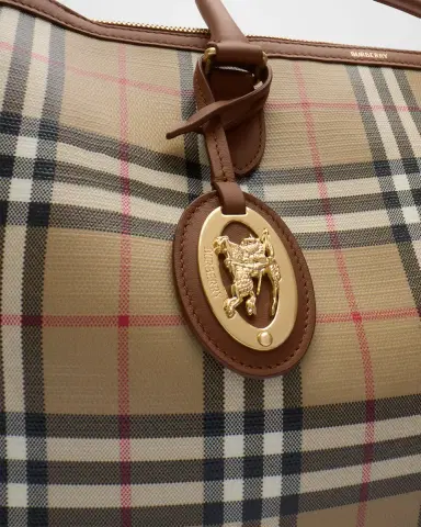 Burberry Medium Check Zip Tote Bag | Thumbnail 5 Burberry Medium Check Zip Tote Bag | Thumbnail 5