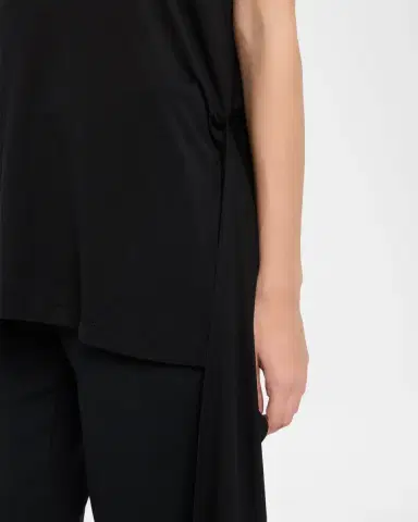 Toteme Tie-Waist Jersey Short-Sleeve T-Shirt | Thumbnail 8 Toteme Tie-Waist Jersey Short-Sleeve T-Shirt | Thumbnail 8
