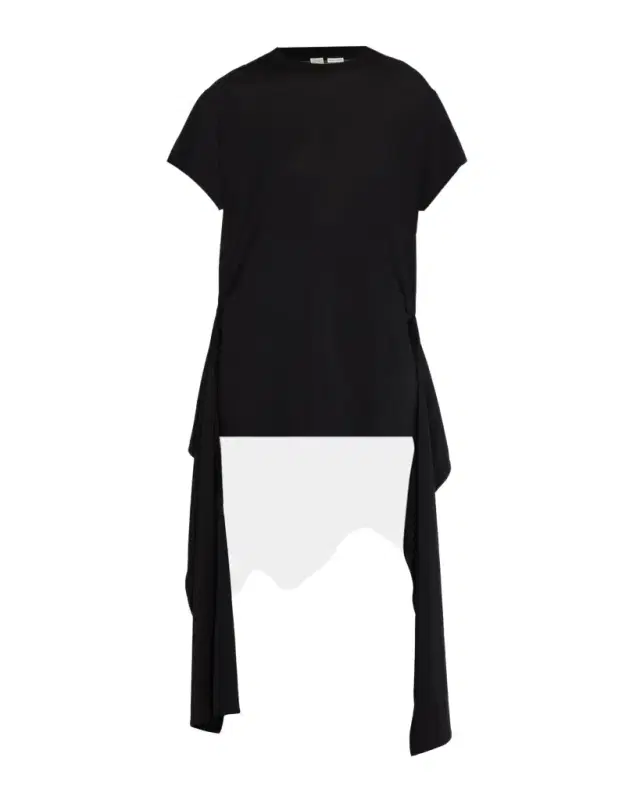 Toteme Tie-Waist Jersey Short-Sleeve T-Shirt