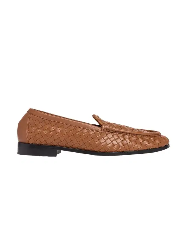 Bottega Veneta Men 's Silenzio Intrecciato Napa Leather Loafers