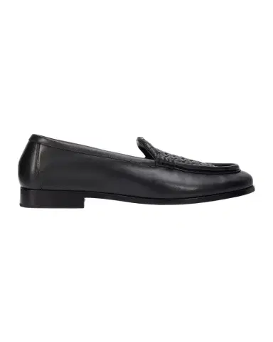 Bottega Veneta Men 's Silenzio Intrecciato Napa Leather Loafers | Thumbnail 1