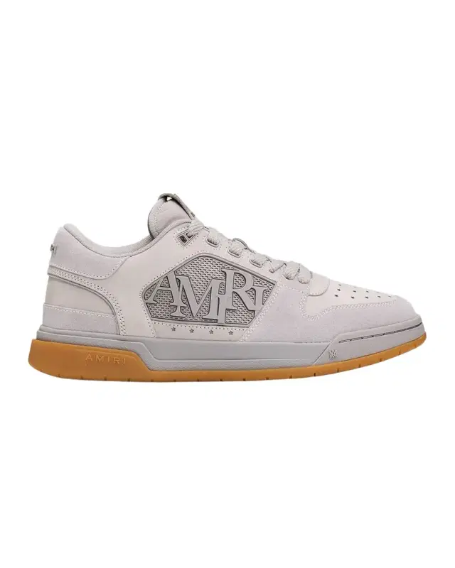 Amiri Logo Leather Low-Top Sneakers