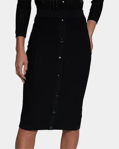 L'Agence Melania Pointelle Knit Midi Skirt | Thumbnail 4 L'Agence Melania Pointelle Knit Midi Skirt | Thumbnail 4
