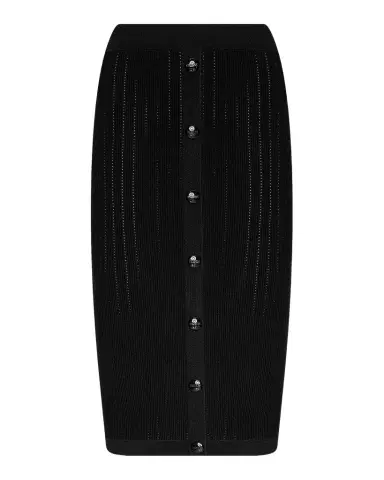 L'Agence Melania Pointelle Knit Midi Skirt | Thumbnail 1 L'Agence Melania Pointelle Knit Midi Skirt | Thumbnail 1