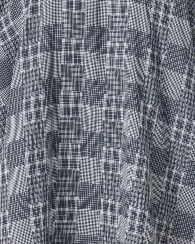 Eskandar Multi-Plaid Cotton Wide Longer Back Shirt Jacket | Thumbnail 5