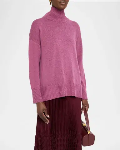 Lafayette 148 New York Chine 3-Ply Cashmere Stand-Collar Sweater | Thumbnail 4 Lafayette 148 New York Chine 3-Ply Cashmere Stand-Collar Sweater | Thumbnail 4