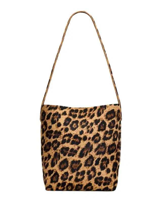 Everyday Cabas Small Leopard-Print Animal Hair Shoulder Bag