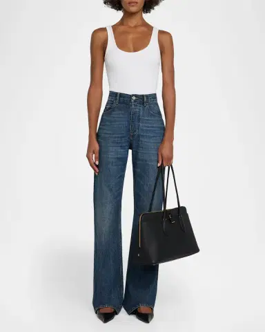 Tory Burch Pierced Croc-Embossed Leather Crossbody Bag | Thumbnail 5 Tory Burch Pierced Croc-Embossed Leather Crossbody Bag | Thumbnail 5