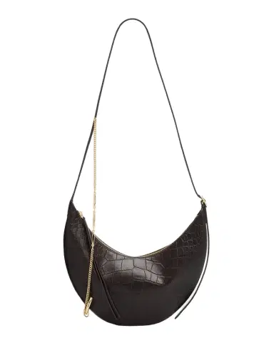 Tory Burch Pierced Croc-Embossed Leather Crossbody Bag | Thumbnail 1 Tory Burch Pierced Croc-Embossed Leather Crossbody Bag | Thumbnail 1