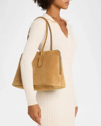 Tory Burch Lock Suede Satchel | Thumbnail 2