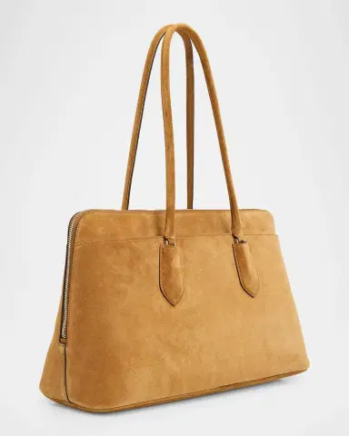 Tory Burch Lock Suede Satchel | Thumbnail 3