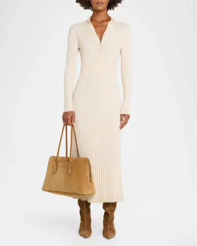 Tory Burch Lock Suede Satchel | Thumbnail 5