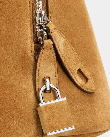 Tory Burch Lock Suede Satchel | Thumbnail 6