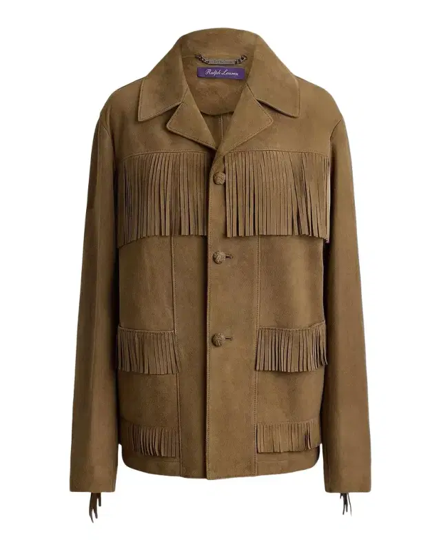 Ralph Lauren Collection Perce Suede Fringe Jacket