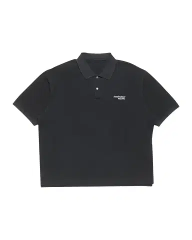 Acne Studios Men's Egnes Cotton Logo Polo Shirt | Thumbnail 1 Acne Studios Men's Egnes Cotton Logo Polo Shirt | Thumbnail 1