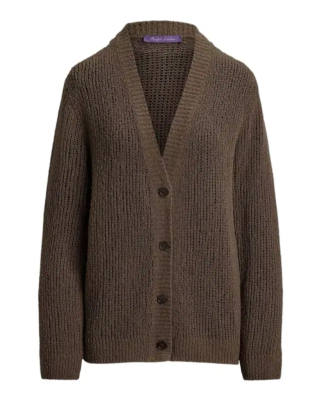 Ralph Lauren Collection Bouclé Cashmere-Blend Cardigan